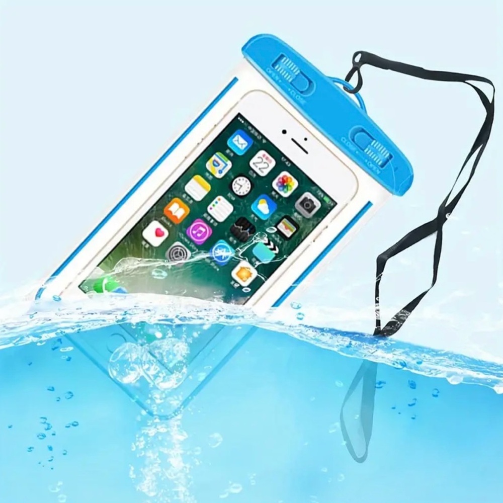 Universal Waterproof Phone Pouch - Blue - Picture 7 of 8